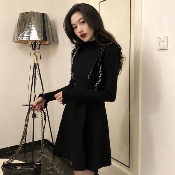 new 2021 nova primavera vintage elegante o pescoo feminino engrossar de malha magro manga cheia babados vestido camisola 7lab 06e9, Black;gray
new 2021 nova primavera vintage elegante o pescoo feminino engrossar de malha magro manga cheia babados vestido camisola 7lab 06e9, Black;gray