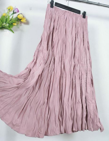 2019 chic stretch high waist fold design women long white skirts boho women spring skirt faldas jupe femme saia, Black
2019 chic stretch high waist fold design women long white skirts boho women spring skirt faldas jupe femme saia, Black