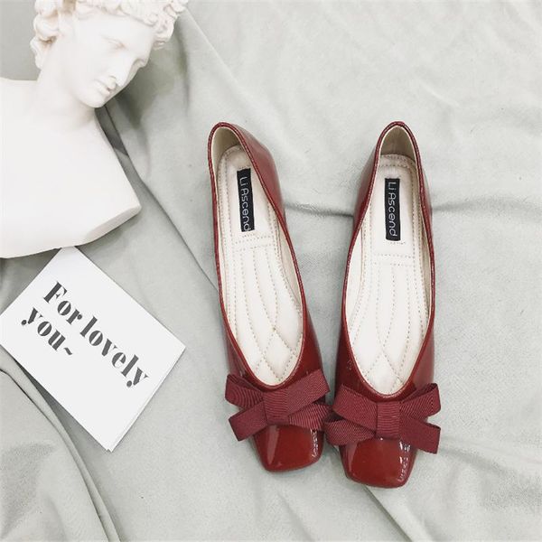 2020 summer women's loafers shoes flat shoes women's square head wild bow casual paint leather shallow mouth soft bottom w1-22, Black
2020 summer women's loafers shoes flat shoes women's square head wild bow casual paint leather shallow mouth soft bottom w1-22, Black