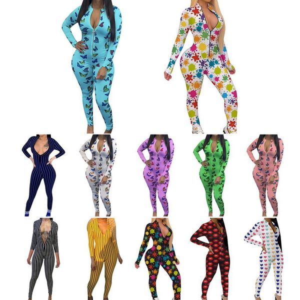 women designers clothes 2021 winter jumpsuits bodysuit zipper skinny print long sleeve v-neck long onesies women plus size rompers, Black;white
women designers clothes 2021 winter jumpsuits bodysuit zipper skinny print long sleeve v-neck long onesies women plus size rompers, Black;white