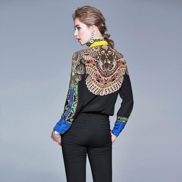 2021 fashion designer runway women blouses long sleeve shirt vintage printed blouse womens and blouses camisa feminina, White
2021 fashion designer runway women blouses long sleeve shirt vintage printed blouse womens and blouses camisa feminina, White