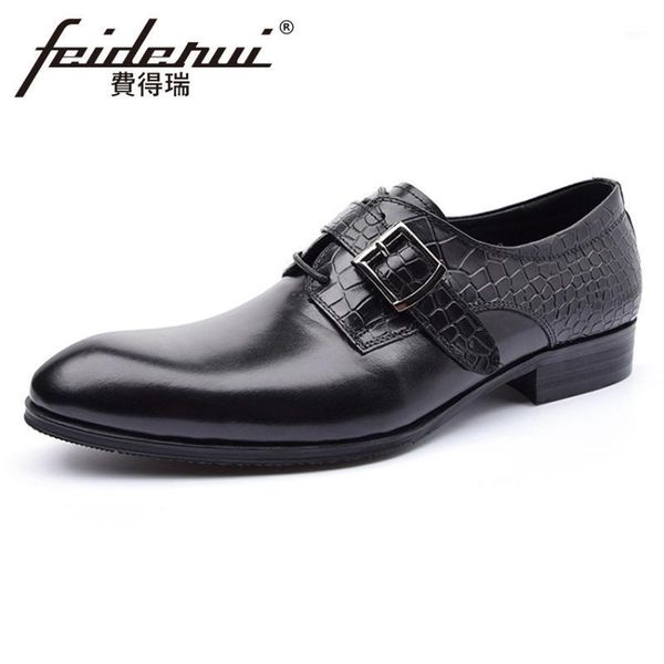 luxury italian designer genuine leather mens monk strap footwear round toe alligator man formal dress party wedding shoes ymx3391, Black
luxury italian designer genuine leather mens monk strap footwear round toe alligator man formal dress party wedding shoes ymx3391, Black