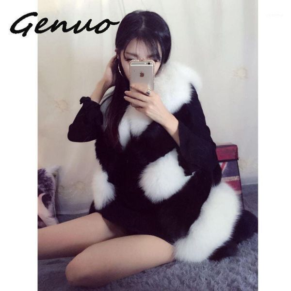 genuo 2019 autumn and winter new fur fake fur vest vest women's slim fox stitching faux coat large size female s~2xl1, Black
genuo 2019 autumn and winter new fur fake fur vest vest women's slim fox stitching faux coat large size female s~2xl1, Black