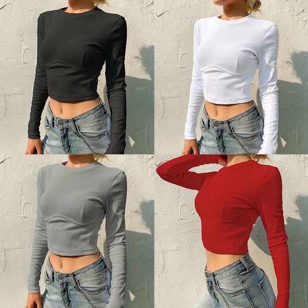 2021 female shirt short autumn navel open european solid street 8wat, White 
2021 female shirt short autumn navel open european solid street 8wat, White