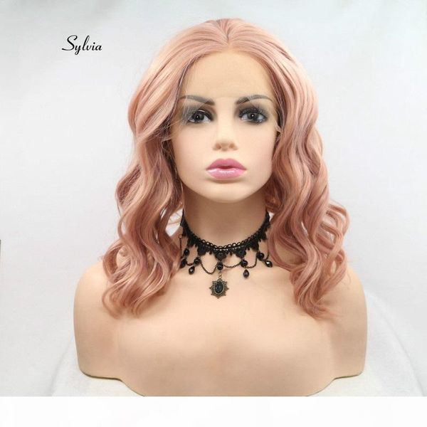 sylvia rose gold pink curly wigs peach red hair synthetic lace front wigs heat resistant fiber short hair wedding party wigs, Black
sylvia rose gold pink curly wigs peach red hair synthetic lace front wigs heat resistant fiber short hair wedding party wigs, Black