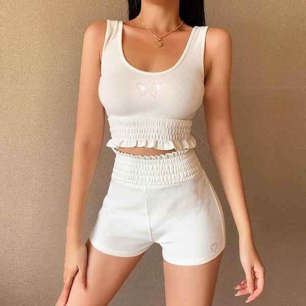 summer casual шаблон бабочки кристалл tracksuit тонкий фитнес 2pcs рукавов оборками жилет топ + шорты эластичный пояс sportwear, Gray
summer casual шаблон бабочки кристалл tracksuit тонкий фитнес 2pcs рукавов оборками жилет топ + шорты эластичный пояс sportwear, Gray