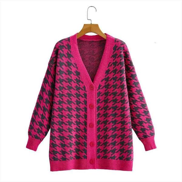 ies autumn jacquard houndstooth sweater cardigan v-neck contrast color knitted cardigan womens coat, White;black
ies autumn jacquard houndstooth sweater cardigan v-neck contrast color knitted cardigan womens coat, White;black