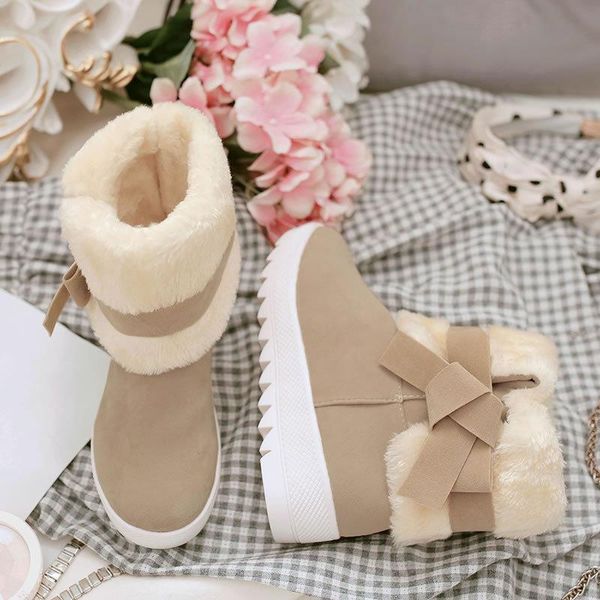 2020 new winter ladies booties in the middle of the two wearing warm snow boots non-slip round head cotton boots suede a185, Black
2020 new winter ladies booties in the middle of the two wearing warm snow boots non-slip round head cotton boots suede a185, Black