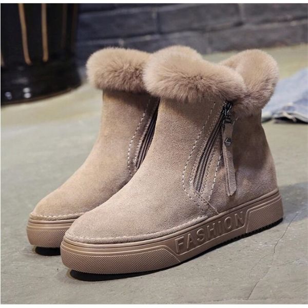 winter warm snow suede leather shoes 2020 plus size wedges non-slip women boots, Black
winter warm snow suede leather shoes 2020 plus size wedges non-slip women boots, Black