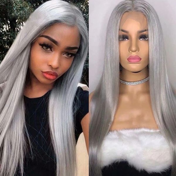 costume accessories middle part 26inch gray ash blonde silky straight synthetic lace front wig for women with babyhair preplucked dray queen, Silver
costume accessories middle part 26inch gray ash blonde silky straight synthetic lace front wig for women with babyhair preplucked dray queen, Silver