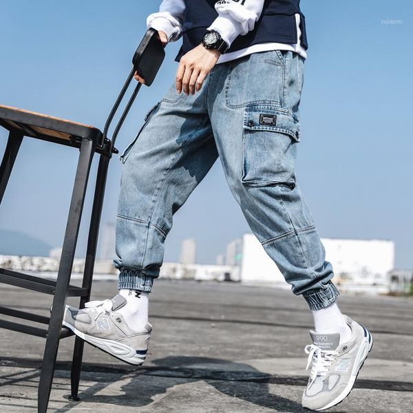 2019 fall men jeans plus size to 5xl, trend korean version loose cargo pants hip hop jeans,a3531, Blue
2019 fall men jeans plus size to 5xl, trend korean version loose cargo pants hip hop jeans,a3531, Blue