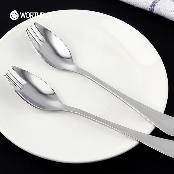 worthbuy 2 pcs/set multifunctional soup spoon set stainless steel dinner table spoon with long handle kitchen salad fruit fork
worthbuy 2 pcs/set multifunctional soup spoon set stainless steel dinner table spoon with long handle kitchen salad fruit fork