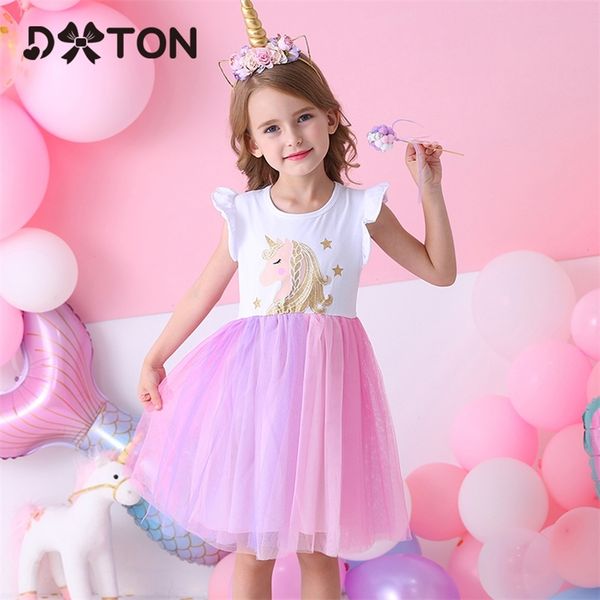 dxton unicorn summer girls dress flare sleeve kids tutu dress patchwork girls party vestidos rainbow cartoon children dress 3-8y lj200825, Red;yellow
dxton unicorn summer girls dress flare sleeve kids tutu dress patchwork girls party vestidos rainbow cartoon children dress 3-8y lj200825, Red;yellow