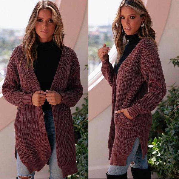 feitong solid womens knitted jacket korean women loose cardigan coat pocket design jacket casual long knitted cardigan 8m2, Black;brown
feitong solid womens knitted jacket korean women loose cardigan coat pocket design jacket casual long knitted cardigan 8m2, Black;brown