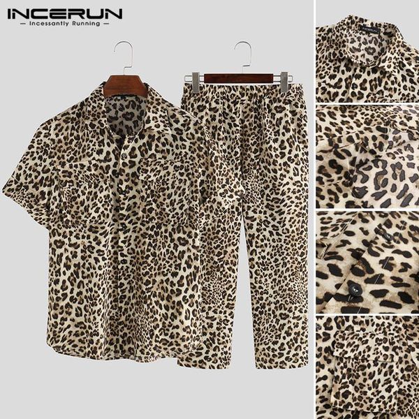 men vintage leopard printed sets casual short sleeve long pants suits man comfortable buttons shirts chic stylish set incerun, Gray
men vintage leopard printed sets casual short sleeve long pants suits man comfortable buttons shirts chic stylish set incerun, Gray
