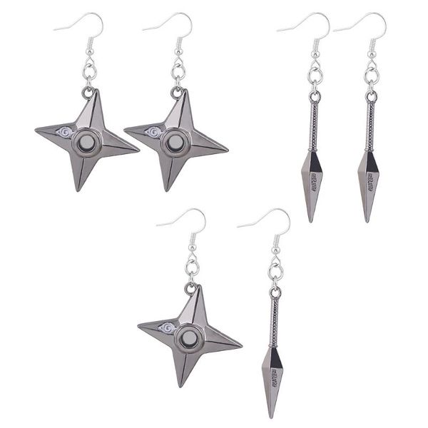 dangle & chandelier anime naruto konoha logo kunai shuriken dart drop earrings ninja orochimaru cosplay for women men jewelry gift, Silver
dangle & chandelier anime naruto konoha logo kunai shuriken dart drop earrings ninja orochimaru cosplay for women men jewelry gift, Silver
