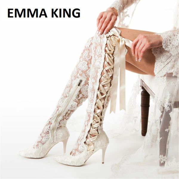 women fashion white wedding shoes lace up side pointed toe knee high boots evening dress shoes ladies high heels boots1, Black
women fashion white wedding shoes lace up side pointed toe knee high boots evening dress shoes ladies high heels boots1, Black