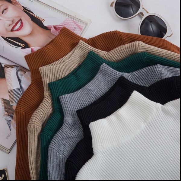 women pullover sweater 2021 winter autumn turtleneck sweater women christmas sweater knitted women pull femme jumper, White;black
women pullover sweater 2021 winter autumn turtleneck sweater women christmas sweater knitted women pull femme jumper, White;black