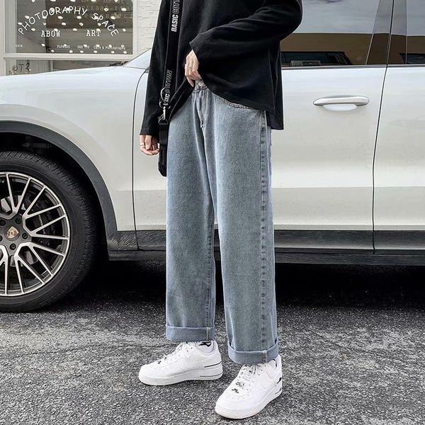 autumn korean style straight jeans men's fashion retro blue jeans pants men streetwear wild loose hip-hop denim trousers mens
autumn korean style straight jeans men's fashion retro blue jeans pants men streetwear wild loose hip-hop denim trousers mens