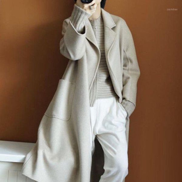 off season women's wool coat medium length 2021 new double faced cashmere wool coat korean double faced fabric1, Black
off season women's wool coat medium length 2021 new double faced cashmere wool coat korean double faced fabric1, Black