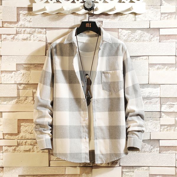2021 casual brand plaid men's shirts flannel long sleeves new spring autumn plus overasian size m-5xl tgep, White;black
2021 casual brand plaid men's shirts flannel long sleeves new spring autumn plus overasian size m-5xl tgep, White;black