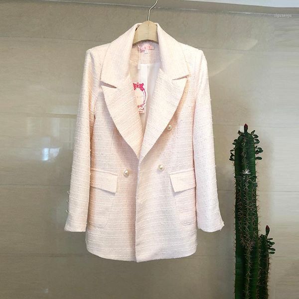 autumn women tweed jacket casaco feminino fashion white pearl button long sleeve double-breaste coat casual outwear1, Black;brown
autumn women tweed jacket casaco feminino fashion white pearl button long sleeve double-breaste coat casual outwear1, Black;brown