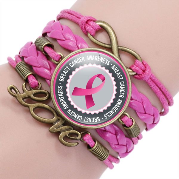 awareness breast cancer ribbon love glass cabochon charm leather wrap bracelets & bangles for women men bracelet jewelry, Golden;silver
awareness breast cancer ribbon love glass cabochon charm leather wrap bracelets & bangles for women men bracelet jewelry, Golden;silver