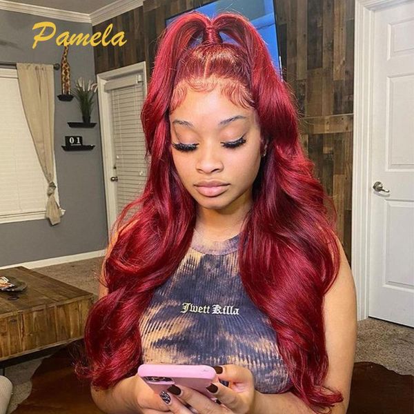 lace wigs red front human hair 13x6 wig body wave 150% density burgundy transparent, Black;brown
lace wigs red front human hair 13x6 wig body wave 150% density burgundy transparent, Black;brown