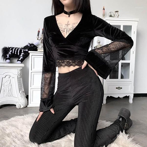 lace deep v neck blouse women and blouse flare sleeve lace crop female shirts loose 2020 spring autumn1, White
lace deep v neck blouse women and blouse flare sleeve lace crop female shirts loose 2020 spring autumn1, White