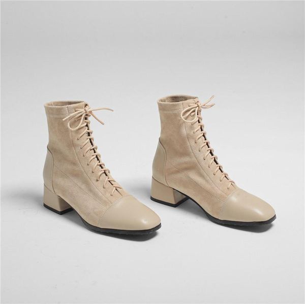 yqbtdl autumn cross tied square toe ladies dress office shoes chunky block heels beige black stretch elastic ankle sock boots 43
yqbtdl autumn cross tied square toe ladies dress office shoes chunky block heels beige black stretch elastic ankle sock boots 43