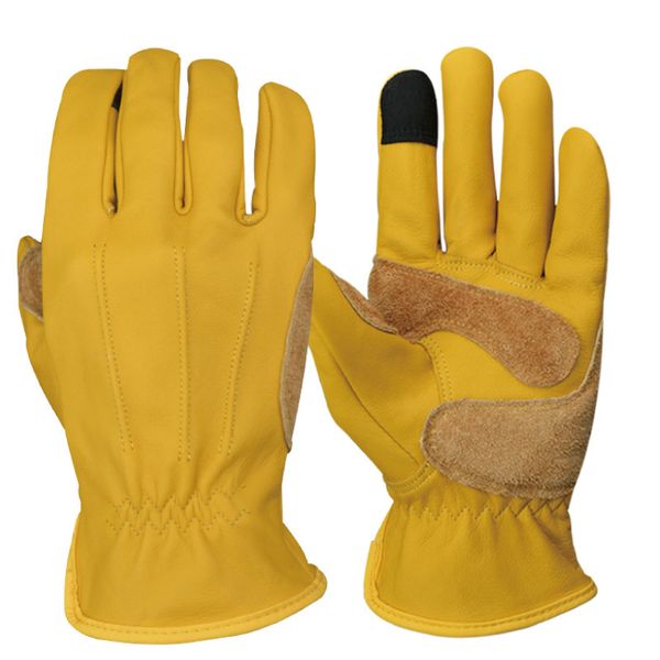 unlined touch screen function motorcycle cowhide leather gloves yellow gold cycling, Blue;gray 
unlined touch screen function motorcycle cowhide leather gloves yellow gold cycling, Blue;gray