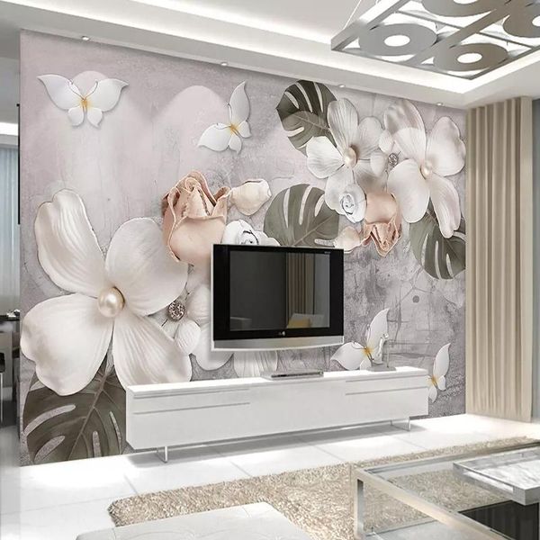 wallpapers embossed white petaled pearl flower custom murals wallpaper modern wall cloth living room tv home decor 3d fresco covering
wallpapers embossed white petaled pearl flower custom murals wallpaper modern wall cloth living room tv home decor 3d fresco covering