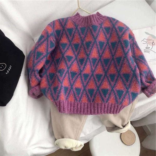 korean new hani beitian 20 autumn winter version ins boys and girls' foreign sle pullover contrast color knitted warm sweater 1kmz, Blue
korean new hani beitian 20 autumn winter version ins boys and girls' foreign sle pullover contrast color knitted warm sweater 1kmz, Blue