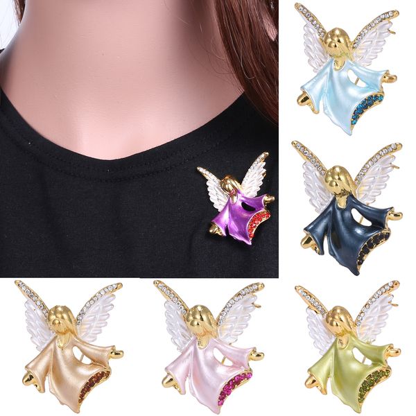 4 colors cute angel alloy brooch women girls enamel retro rhinestone wedding clothing lapel pins brooch gift, Gray
4 colors cute angel alloy brooch women girls enamel retro rhinestone wedding clothing lapel pins brooch gift, Gray
