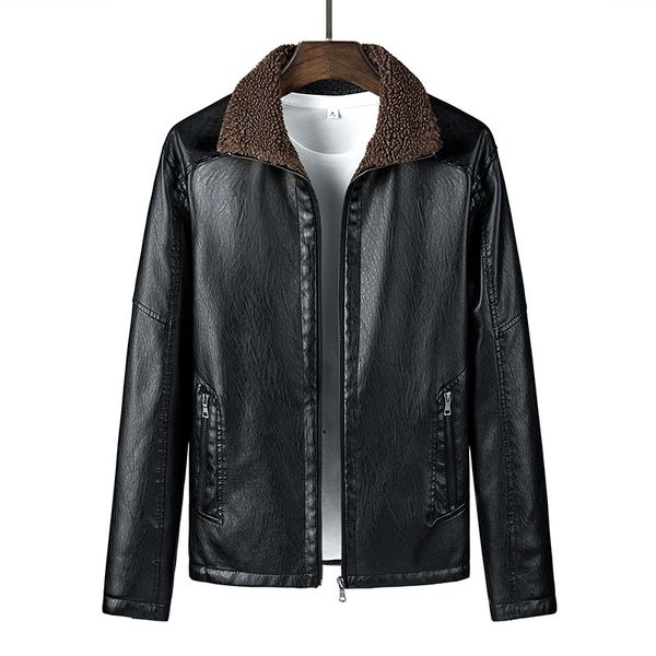 men's leather clothing 2020 new loose casual jacket autumn winter slim and handsome plush coat, Black;brown
men's leather clothing 2020 new loose casual jacket autumn winter slim and handsome plush coat, Black;brown