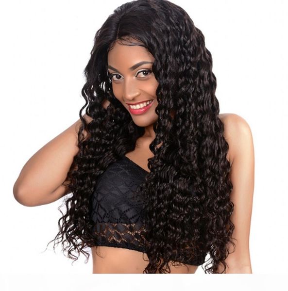 peruvian deep wave lace front wigs with baby hair full lace human hair long wigs for black women, Black;brown 
peruvian deep wave lace front wigs with baby hair full lace human hair long wigs for black women, Black;brown