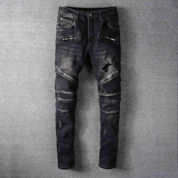 20SS Men Digner Jean Ditred Ripped Biker Slim Fit Motorcycle Denim For Men Top Quality Fahion jean s pour homm #1087, Blue
20SS Men Digner Jean Ditred Ripped Biker Slim Fit Motorcycle Denim For Men Top Quality Fahion jean s pour homm #1087, Blue