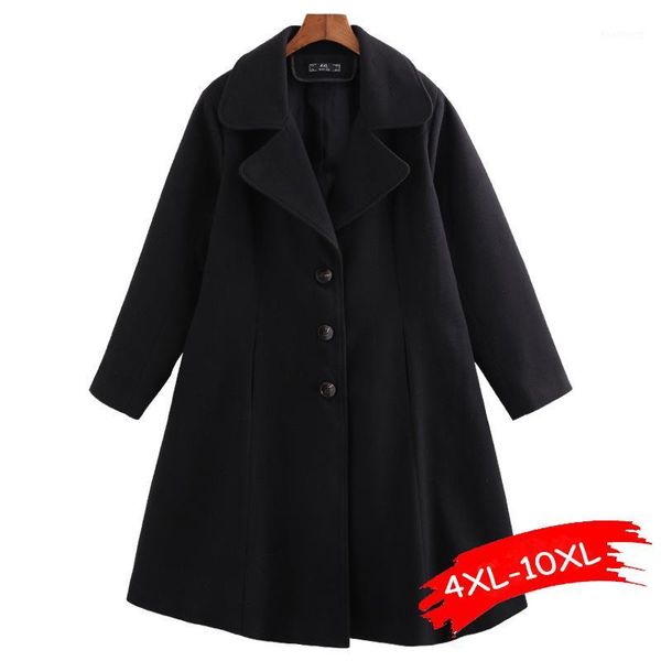 winter long woolen coat women thick warm wool overcoat single breasted plus size 9xl 10xl manteau femme hiver 2020 oversize1, Black
winter long woolen coat women thick warm wool overcoat single breasted plus size 9xl 10xl manteau femme hiver 2020 oversize1, Black
