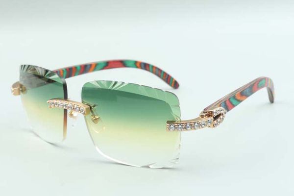 2021 style peacock wood temples sunglasses 3524020, cutting lens xl diamonds glasses, size: 58-18-135 mm, White;black
2021 style peacock wood temples sunglasses 3524020, cutting lens xl diamonds glasses, size: 58-18-135 mm, White;black
