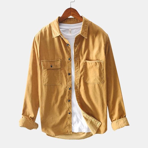 men's cotton 2020 autumn new casual long sleeve shirt lapel soft retro loose coat solid color comfortable1, White;black
men's cotton 2020 autumn new casual long sleeve shirt lapel soft retro loose coat solid color comfortable1, White;black