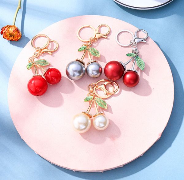 selling creative pearl cherry metal key chainkey chain pendant, plush creative gift key chain, custom key chain, Silver
selling creative pearl cherry metal key chainkey chain pendant, plush creative gift key chain, custom key chain, Silver