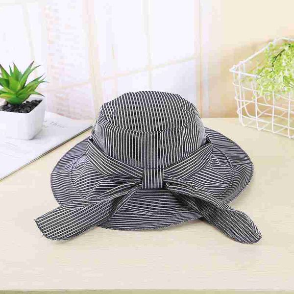 myzoper 2020 fashion new bow stripe casual foldable beach hat visor tide korean version sunhat women's hat summer, Blue;gray
myzoper 2020 fashion new bow stripe casual foldable beach hat visor tide korean version sunhat women's hat summer, Blue;gray