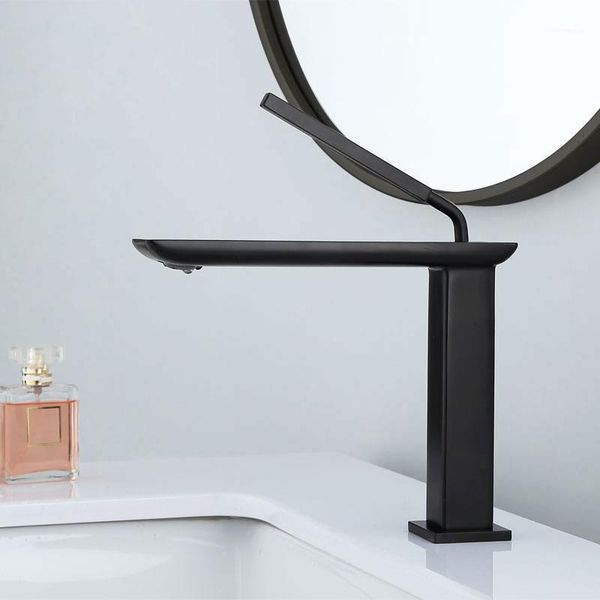 bathroom sink faucets faucet brushed gold brass basin cold and water mixer tap deck mounted black/white tap1
bathroom sink faucets faucet brushed gold brass basin cold and water mixer tap deck mounted black/white tap1