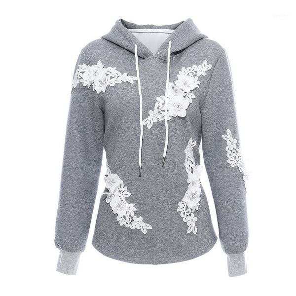 msxu 20 autumn and winter new stitching lace embroidered beading waist hooded space cotton sweater women sweater1, White;black
msxu 20 autumn and winter new stitching lace embroidered beading waist hooded space cotton sweater women sweater1, White;black