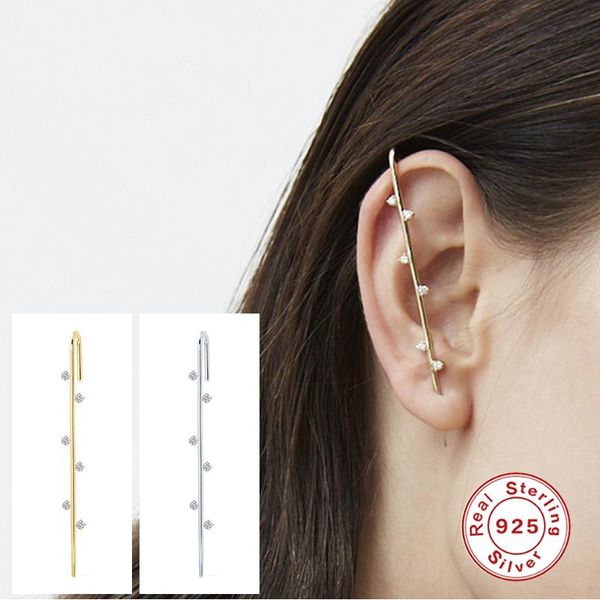 boako 925 sterling silver stud earrings ear needle crawler hook earring for women surround auricle diagonal stud zircon piercing, Golden;silver
boako 925 sterling silver stud earrings ear needle crawler hook earring for women surround auricle diagonal stud zircon piercing, Golden;silver