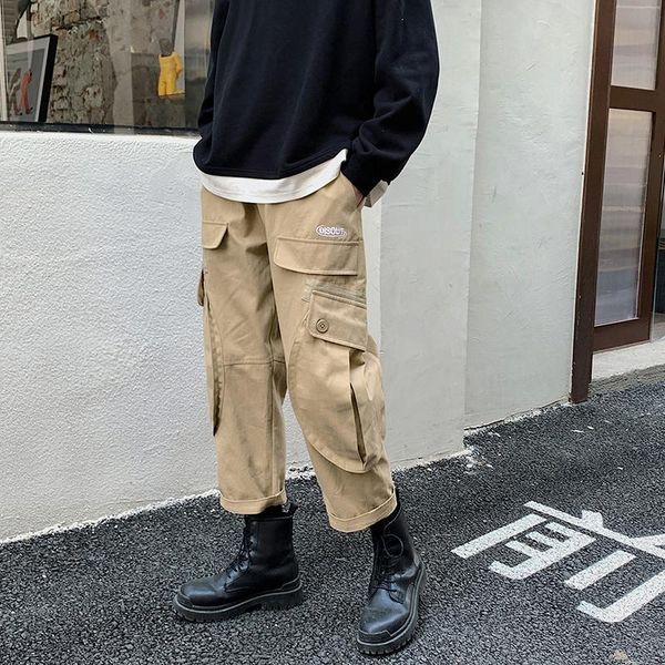men's pants men cargo 2021 spring korean style joggers hip hop casual harem streetwear vintage male trousers, Black
men's pants men cargo 2021 spring korean style joggers hip hop casual harem streetwear vintage male trousers, Black