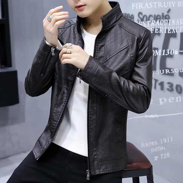 2021 the new fine intelligent male casaul fits spring fall overcoats outweigh size m-4xl fashion new men leather turtlenecks dlf6, Black
2021 the new fine intelligent male casaul fits spring fall overcoats outweigh size m-4xl fashion new men leather turtlenecks dlf6, Black
