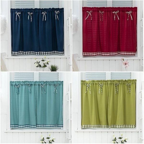 bay window curtains grid short curtain for kitchen cabinet door separate panel bow-knot decor drapes cozy cafe bar half-curtain
bay window curtains grid short curtain for kitchen cabinet door separate panel bow-knot decor drapes cozy cafe bar half-curtain