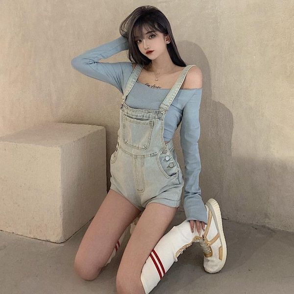 women's jeans small weight-reducing strap autumn trim height waist shorts thin pants fashion lady girl student, Blue
women's jeans small weight-reducing strap autumn trim height waist shorts thin pants fashion lady girl student, Blue
