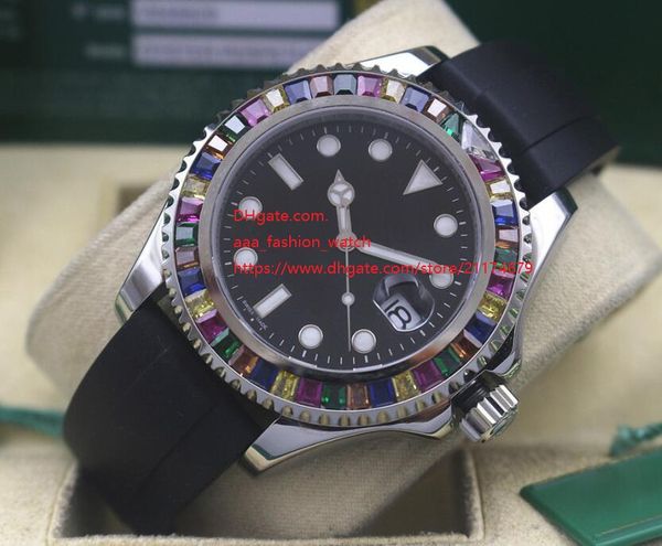 factory supplier sapphire 40mm stainless steel 116655 black dial diamond bezel automatic mechanical mens men's watch watches, Slivery;brown
factory supplier sapphire 40mm stainless steel 116655 black dial diamond bezel automatic mechanical mens men's watch watches, Slivery;brown